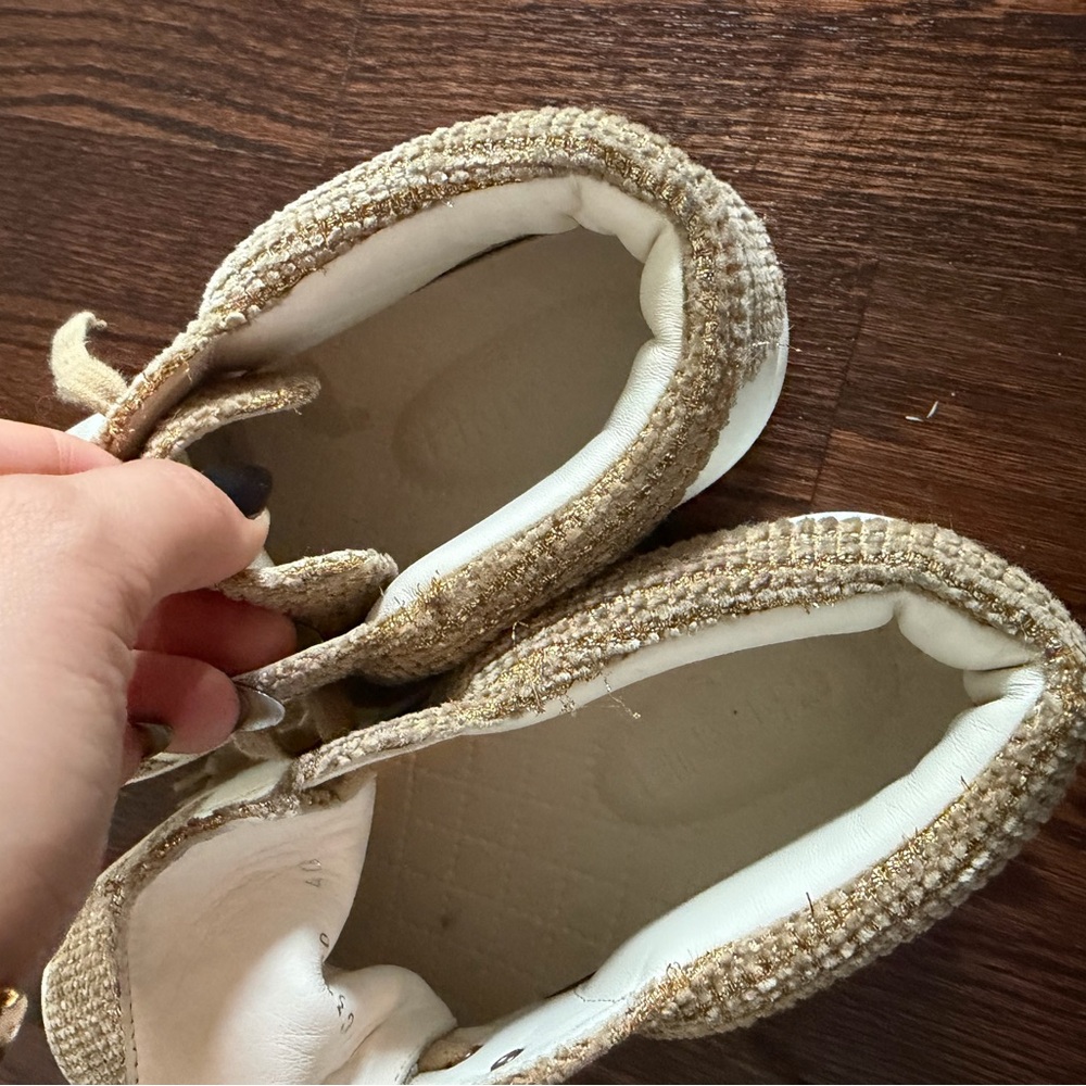 CHANEL Tan and White Athletic Shoes - Picture 2 of 7